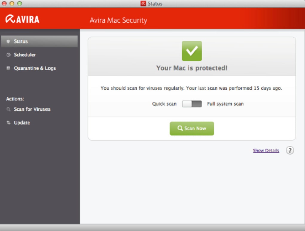 Download Avira Free Mac Security